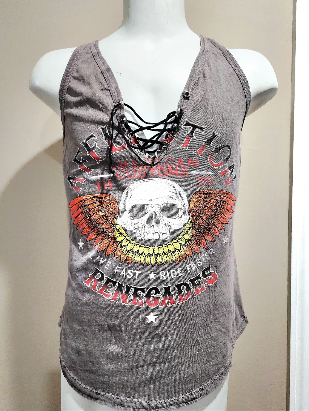 NWT Affliction American Customs Renegades Tank Top Size XL